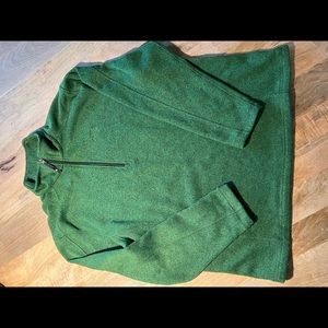 Mens north face jacket XL green